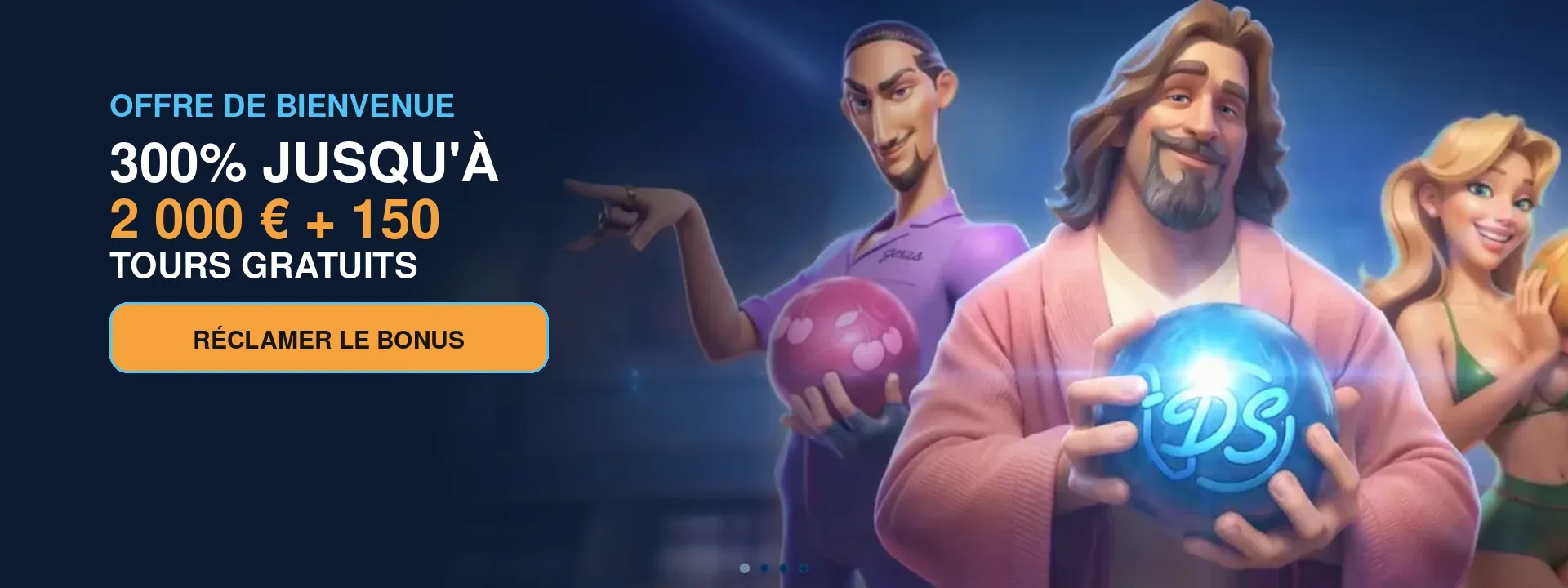 DudeSpin Casino — offre de bienvenue 300 % jusqu’à 2 000 € et 150 tours gratuits