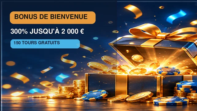 Bonus de bienvenue DudeSpin : 300 % jusqu’à 2 000 € et 150 tours gratuits
